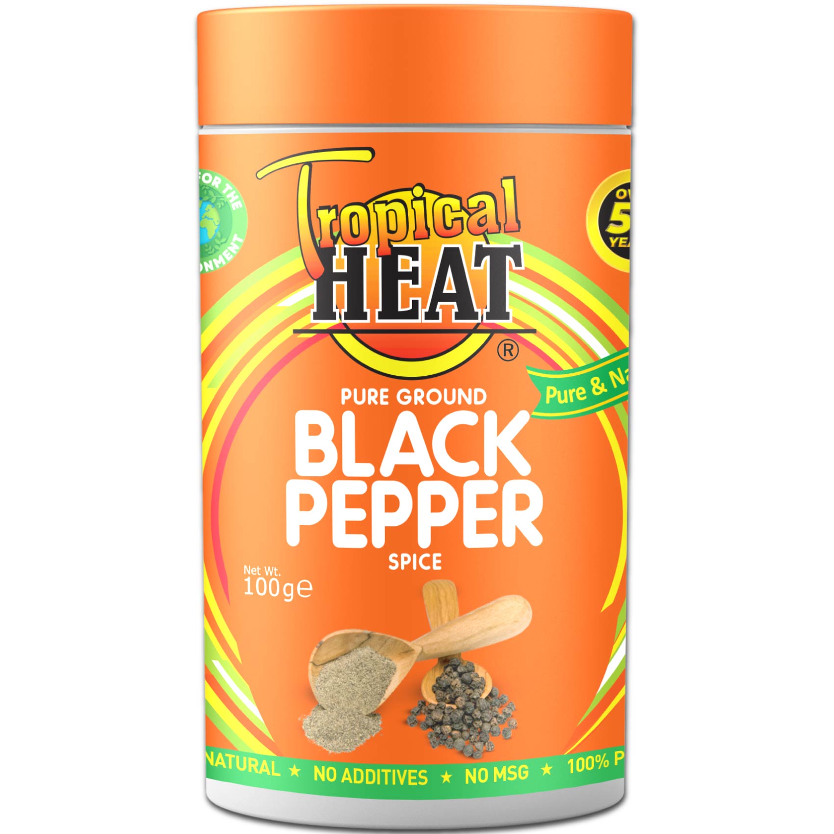 Tropical Heat Spices Black Pepper Ground 100G