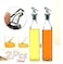 Showay Glass Oil Bottle and Vinegar Pouring Dispenser, Condiment Set, Cruet, Seasoning for Dining Table and Kitchen, Airtight and Non-drip Bottle Stoppers, Glass - 500ml (Pack of 2)