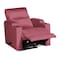 In House Velvet Rocking &amp; Rotating Cinematic Recliner Chair With Cups Holder - Dark Pink - AB08