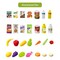 Little Story Role Play Market Shopping Cart Toy Set (56 Pcs) - Pink
