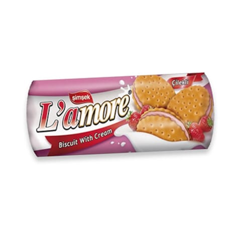 Amore Biscuits Strawberry Cream 150GR