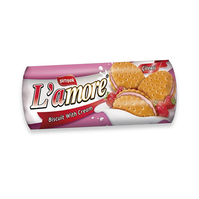 Amore Biscuits Strawberry Cream 150GR
