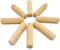Robustline Wooden Dowel Pin 200pcs Pack of Wooden Dowels Plugs for Furniture  8 x 40 mm