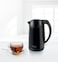 Bosch DesignLine Stainless Steel Cordless Kettle, 1.7 Litres, 3000W - Black, TWK3P423GB