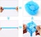 Na Disposable Shower Cap, 100 Pcs Shower Caps, Waterproof Blue Plastic Elastic Hair Bath Caps, For Women Kids Girls, Hotel And Hair Solon, Travel Spa, Home Use (Blue)