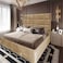 In House Alex Velvet Bed Frame - King - 200x180 cm - Beige