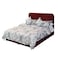 In House Lamar Velvet Bed Frame - Single - 200x100 cm - Burgundy