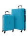 2-Pieces Hardside Travel Trolley Luggage Set Blue 20/28 New