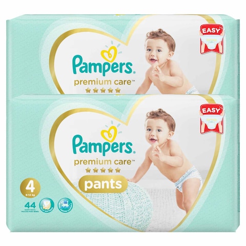 Pampers Premium Care Pants Diapers Size 4 44 Diapers Pack of 2