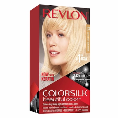 Revlon Colorsilk Permanent 3D Hair Color 03 Ultra Light Sun Blonde