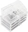 Uaejj Clear Acrylic Cosmetic Organizer Makeup Holder Display Case 4 Drawer