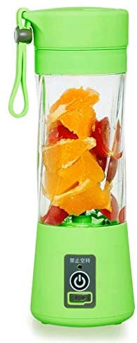 Daiweina USB Mini Electric Fruit Juicer Blender, 380ml - Green