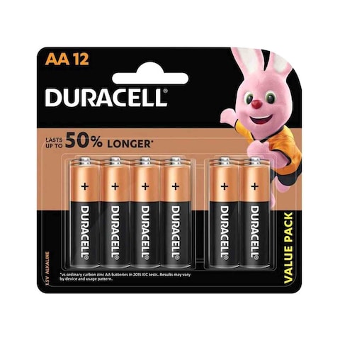 Duracell Type AA Alkaline Batteries Gold 12 count