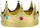 Nuobesty - Nuobesty King Crown Prince Costume Accessory Birthday Party Decorations For Kids