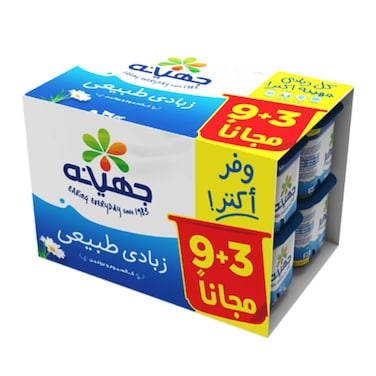 جهينة زبادي طبيعي - 105 جرام - 12 علبة