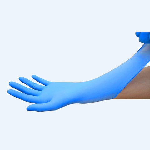 Generic-100PCS Disposable Nitrile Gloves Hand-Protection Dishwashing Kitchen Garden Home Cleaning Gloves