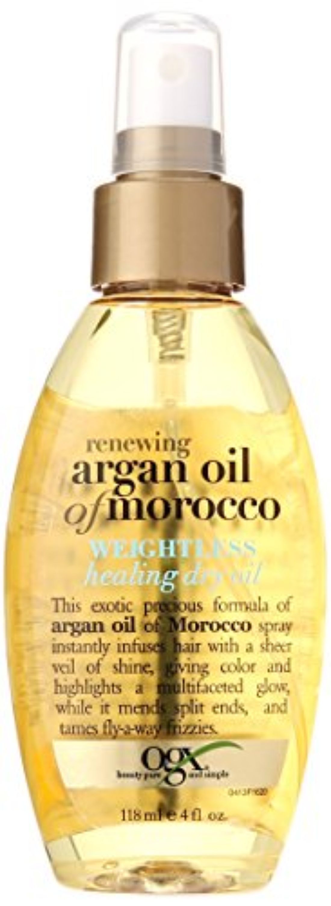 organix Ogx Moroccan Argan Oil Weightless Dry Oil, 4 Oz.