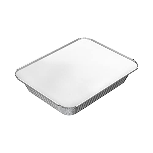 Cosmoplast 1600 Cc Pack Of 10 Aluminium Containers With Lids, Silver, Tralc163S10, Aluminium Container