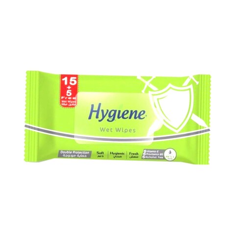 Hygiene Double Protection Wipes - 15+5 Wipes