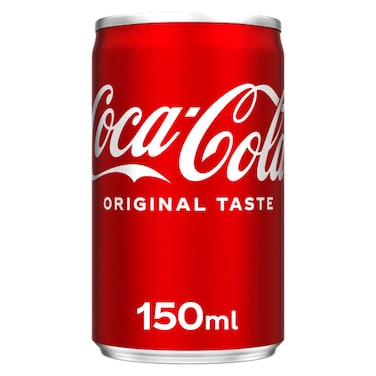 Coca-Cola Original Taste Carbonated Soft Drink Can, 150ml