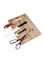 Royalford 5-Piece Deluxe Cutting Set Black/Silver/Red