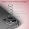 Moxedo Camera Lens Protector, 9H Tempered Glass, Aluminum Alloy Individual Ring Camera Cover Screen Protector Compatible for iPhone 12 Pro 6.7 inch (GRAPHITE)