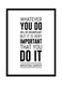 Spoil Your Wall Mahatma Gandhi Quotes Poster With Frame Black/White 40x55cm