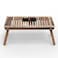 Wooden Twist Phelan Foldable Teak Wood Coffee Table ( Teak Finish )