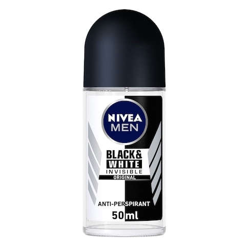 Nivea Original Black &amp; White Invisible Antiperspirant Roll On Deodorant 50ml