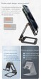 Yesido C98 Mobile Phone &amp; Tablet 12.9 Inch Holder Aluminum Alloy Anti-Skid Mini Desktop Mount Universal Holder Bracket