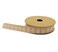 Jute Burlap Ribbon Beige with Pink Flower Print 5M Roll