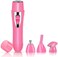 Facial Shaver for Women, Facial Hair Remover for Women, 4 in 1 USB Rechargeable Facial Hair Removal Ladies Facial Hair Trimmer, Waterproof Lady Shaver Set for Body/Nose/Face/Eyebrows