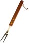 3 Piece BBQ Tool Set, Stainless Steel/Wood