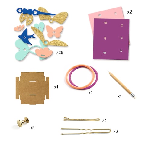 Djeco Artistic Plastic - Hairstyling Accessories