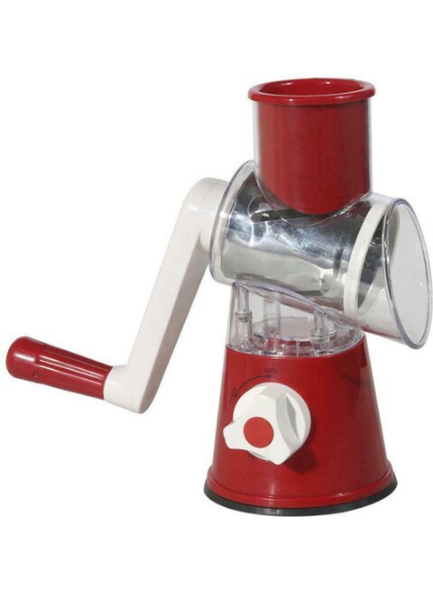 Multi-Function Rotary Grater Vegetable Cutter Red 0.64kg