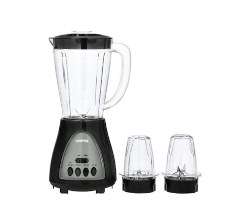 3-In-1 Blender, Powerful Motor 400W, GSB44034   Stainless Steel Cutting Blades   Six Speed With Pulse Function   1.5L Jar   Juice Extractor For Whole Fruits Vegetables, Ice Crusher