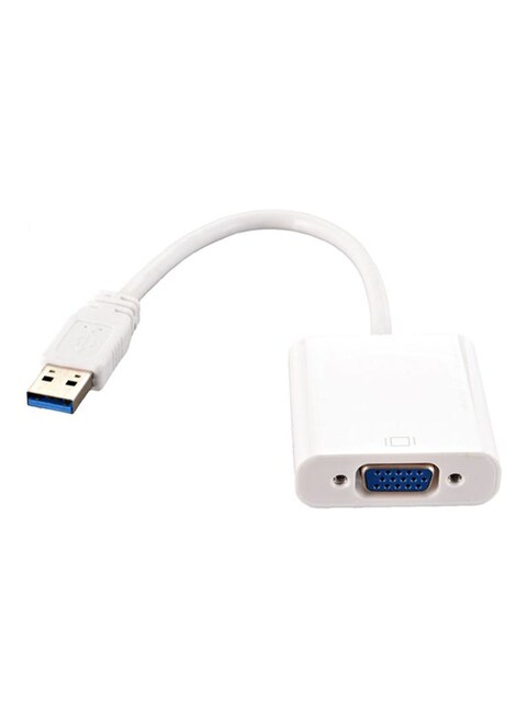 Generic Usb 3.0 To Vga Cable White