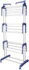 Foldable Cloth Drying Rack 2016-002 White/Blue 3 Layer pole rack