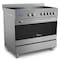 Midea Ceramic Cooker With Multi-Function Electric Oven - 5 Burners - Grey - 85.6.5X89.5cm (Installation Not Included)