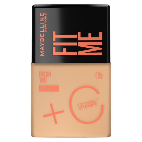 ميبيلين نيويورك فيت مي فريش تينت كريم أساس مع فيتامين (C) SPF50 درجة 05 30 ملل