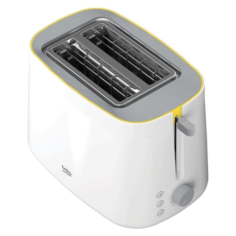 Beko Toaster - 2 Slices - 800 Watt - White - TAM4220W