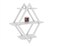 Rhombus Shelf Floating Wall Shelf For Living Room
