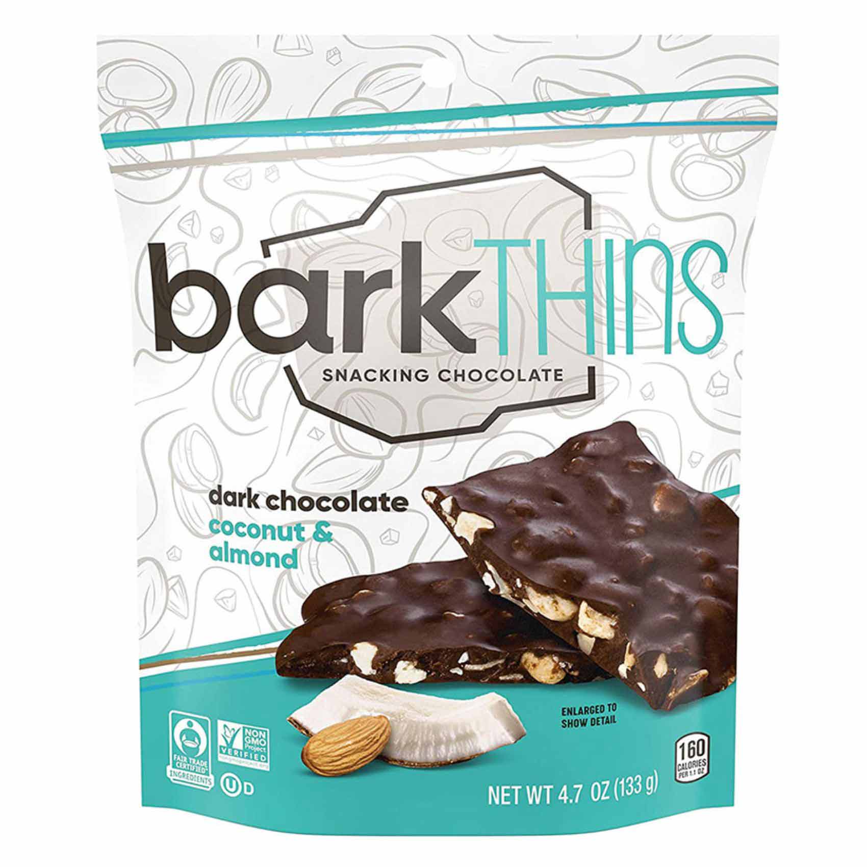 Hershey&#39;s  Barkthins Coconut And Almond Chocolate 133g