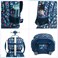 Eazy Kids - 18&quot; Set of 3 Trolley School Bag Lunch Bag &amp; Pencil Case Cacti - Blue