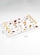 Lowha Decorative Acrylic Serving Tray With Gold Metal Handles And Terrazzo Design 20x30 cm