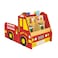 XIANGYU fire engine furniture, fire engine stle book shelf for kids