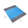 Generic-Blue+Gray 210*200cm Cross-border explosion models Amazon waterproof beach mat outdoor camping portable foldable beach pocket beach blanket Blue+Gray 210*200cm