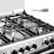 Super General 90x60 cm Freestanding 5 Gas Burner Stainless Steel SGC901FS