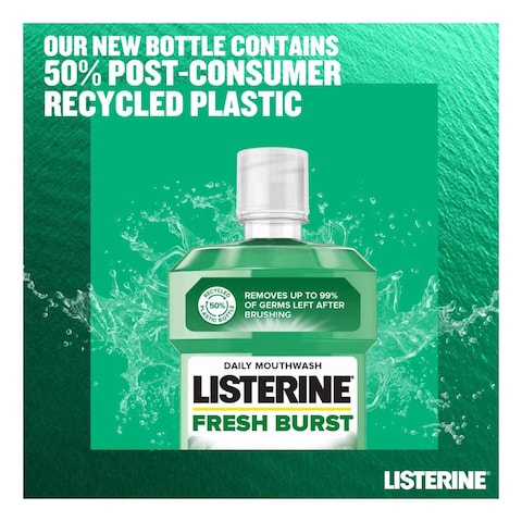 Listerine, Fresh Burst, Daily Mouthwash, Antibacterial Protection 250ml