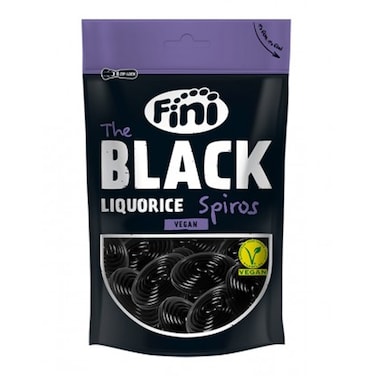 Fini Black Liquorice Spiros 180GR